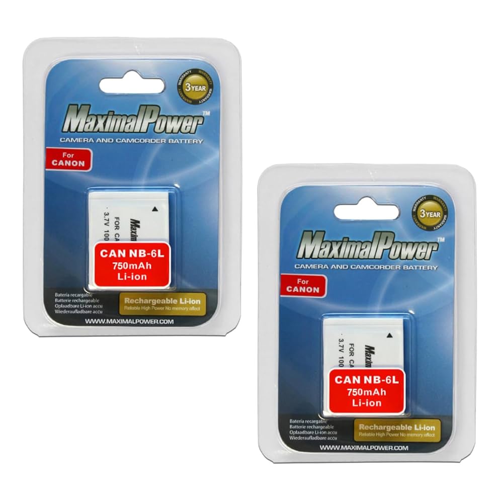 Amazon.com : MaximalPower Replacement Battery for Canon NB6L